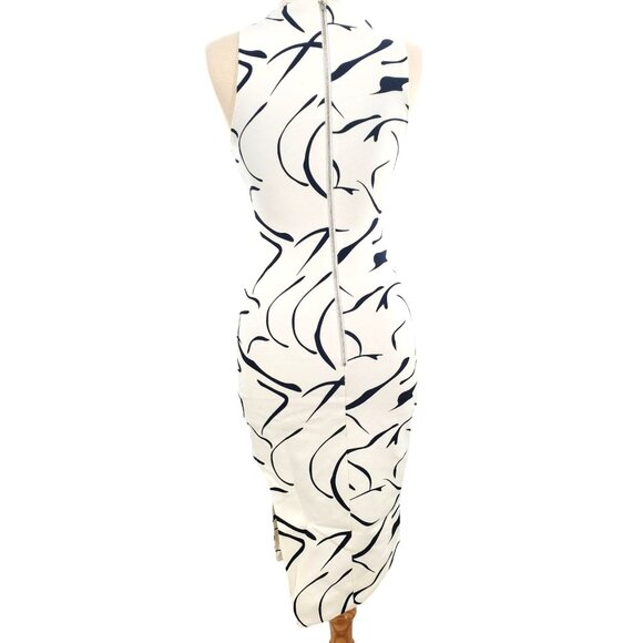 Elliatt S Dress Asymmetrical Dusk Sheath Sleeveless High Neck Evening Party - Picture 7 of 14